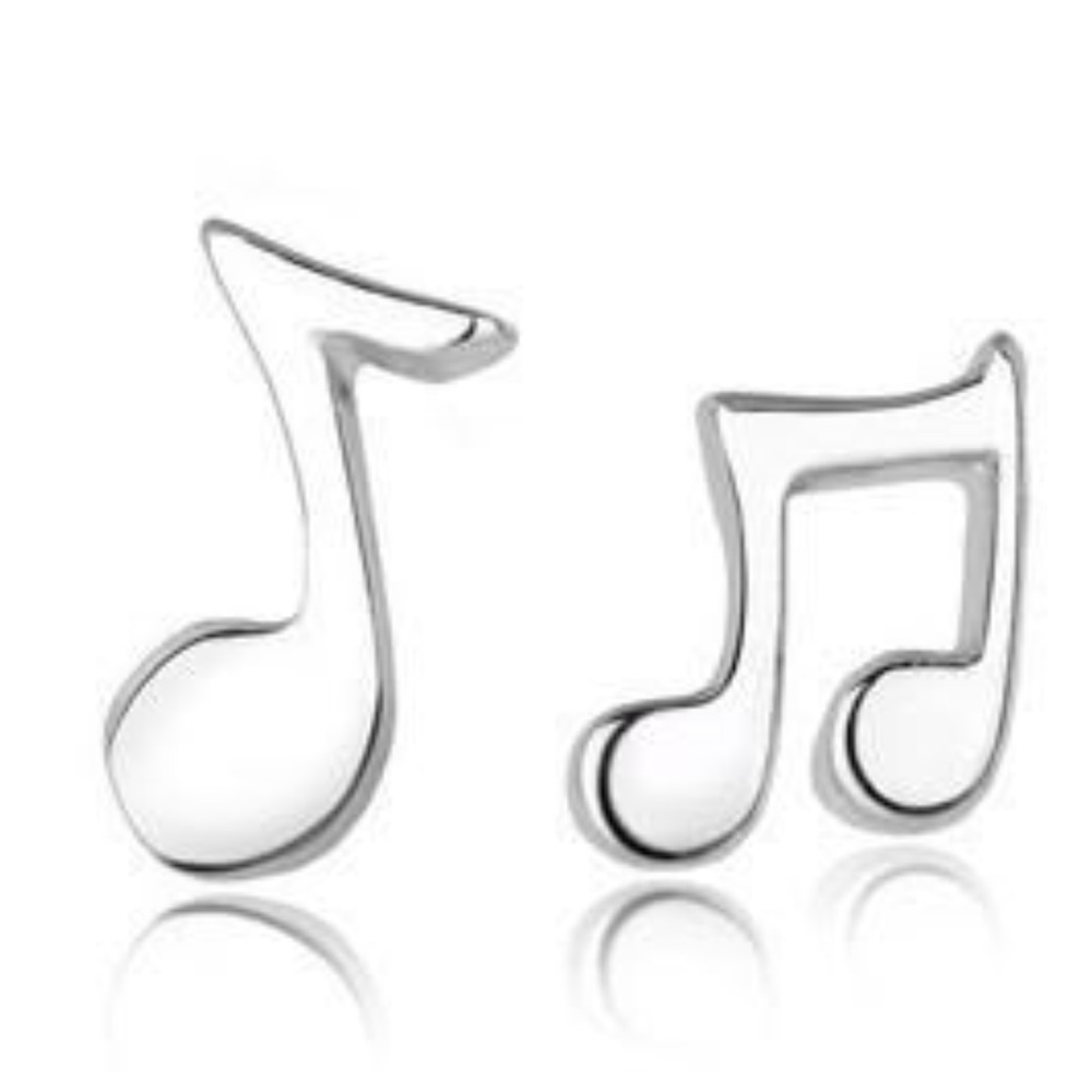 Music note earrings 925 Silver